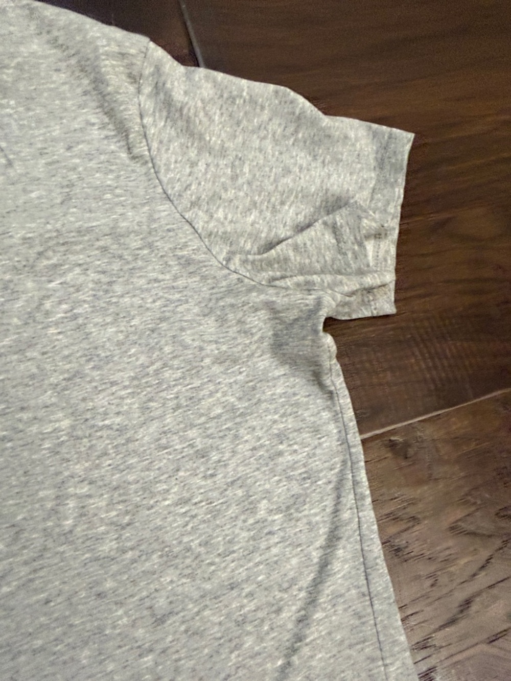 Nike Light Gray Scoop Neck Tee with Navy Script - Picture 11 of 12